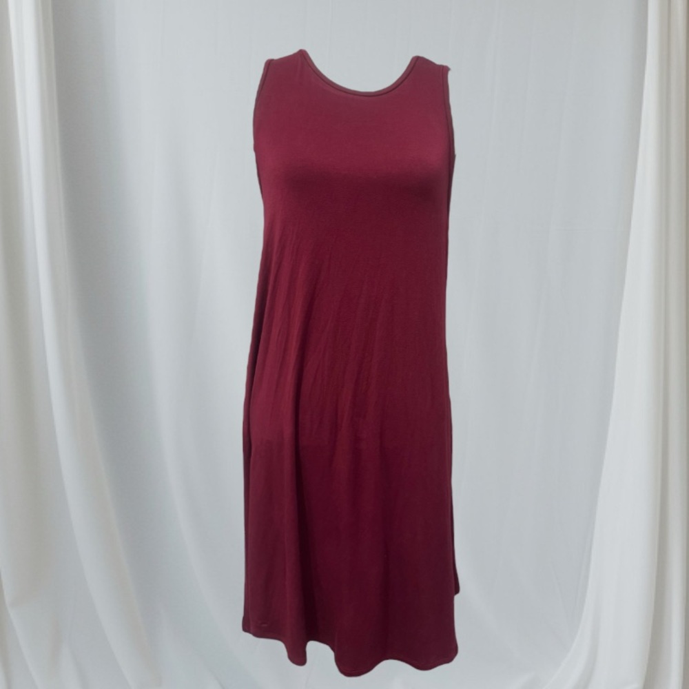 FANFARE designer maroon sustainable GAMEDAY/leisure dress women’s size LARGE